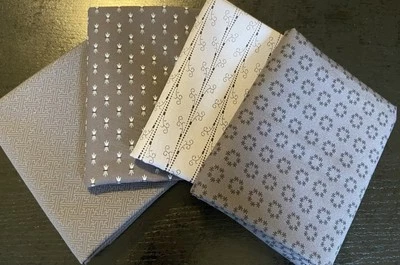 Century Gray’s By Andover.  Bundle Of 4 Fat Quarters. - Image 1 of 2