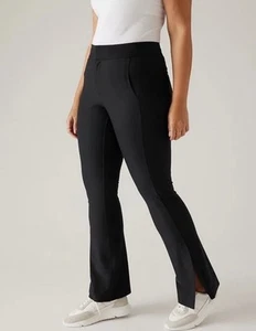 Athleta Stellar Flare Trouser Black Work Commuting Travel Pants Women’s Size 6T - Picture 1 of 15