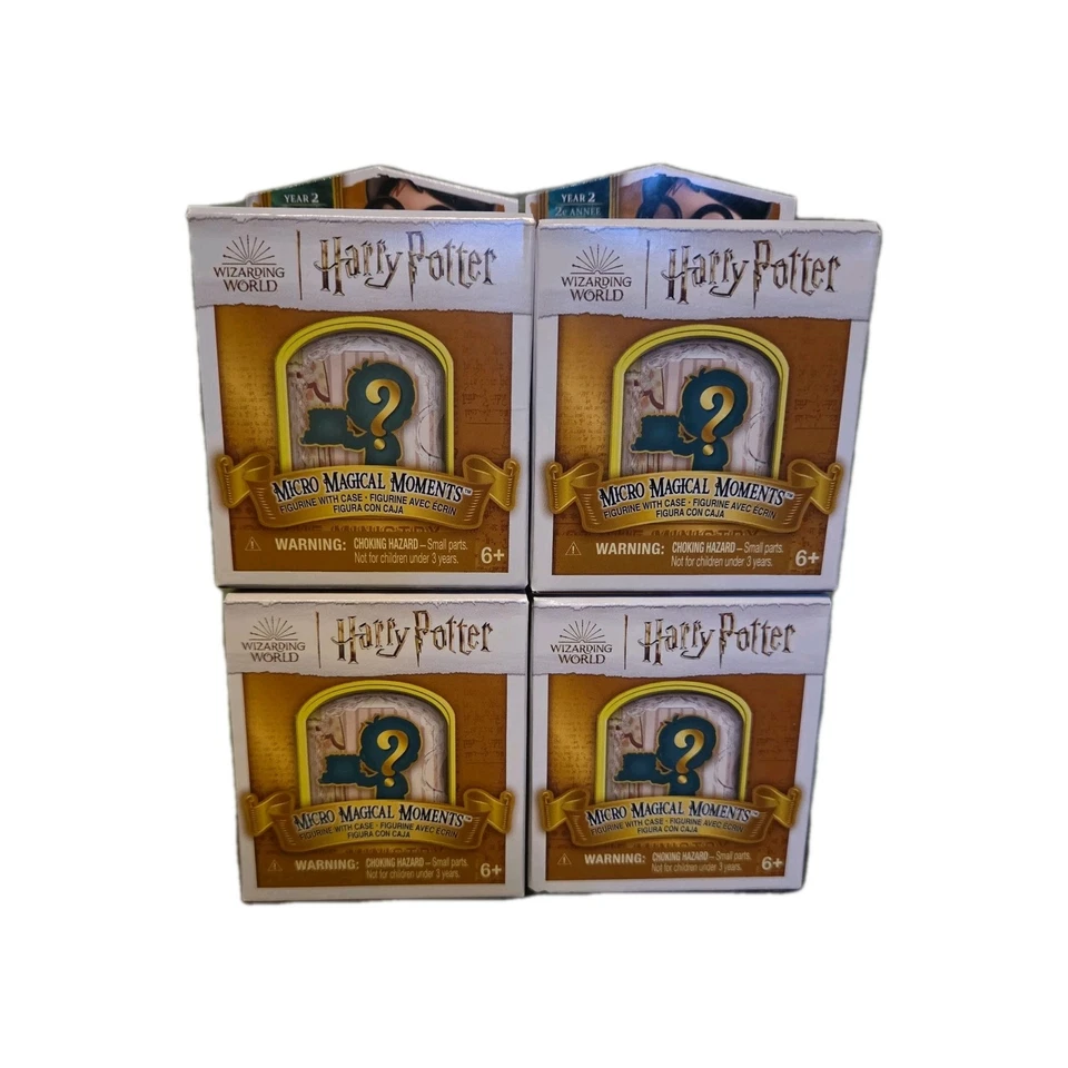 WIZARDING WORLD Harry Potter Year 2 Micro Magical Moments x4 BUNDLE NEW SEALED FREE P&P