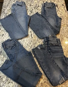 Old Navy/Art Class Girls Jeans Size 12 Lot of 4 Back To School Adjustable Waist - Picture 1 of 11