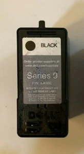 Dell Black Ink Cartridge Used Empty Series 9 Genuine Cartridge - Afbeelding 1 van 1