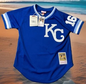 MITCHELL & NESS BO JACKSON S KANSAS CITY ROYALS AUTHENTIC BP JERSEY DS - Picture 1 of 7