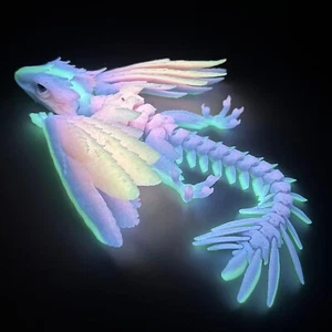 Feathered Wyvern Dragon,3D Printed Dragon, Articulated Dragon with Wings, 3D ... - Picture 1 of 9
