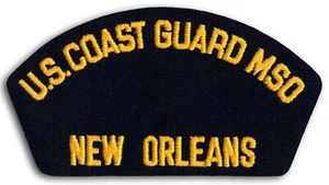 US Coast Guard MSO Military Safety Center New Orleans, LA tappo patch ferro su - Foto 1 di 1