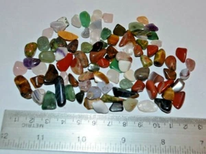 Lot of 50 grms Tumbled Gemstones. Various Types of Minerals - Picture 1 of 1