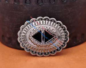 5X Tribal Beauty Bling Sliver Western Cowboy Hatband Headstall Slotted Conchos - Picture 1 of 12