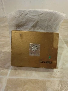 Spielkartenetui Russell Canasta blau Rückseite nur ein Set 52 Karten keine Joker - Bild 1 von 7