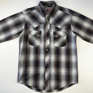Wrangler Western Pearl Snap Button Up Shirt Shiny Stitching Size SMALL - Bild 1 von 12
