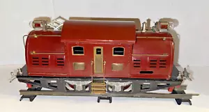 LIONEL PREWAR STANDARD GAUGE SUPER MOTOR 380 MAROON ELECTRIC LOCOMOTIVE RESTORED - Picture 1 of 8