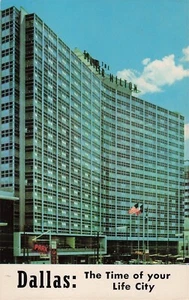 Vintage Dallas Statler Hilton Hotel Postcard Texas TX Time of Your Life City - Picture 1 of 2