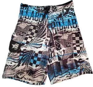 Billabong Beach Shorts Men 32 Blue Surfer Graphic Pattern - Picture 1 of 6