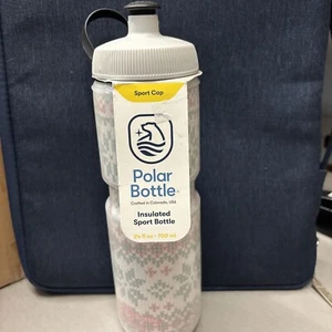 Polarflasche Thermo Trinkflasche 24oz rot grün Weihnachtsdeko - Bild 1 von 5