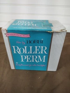 NOS Vtg Bobbi HardRoller Perm Plastic Rods Bobby Pins Lotion Neutralizer Booklet - Picture 1 of 5