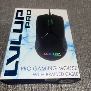 Lvl Up Pro Pro 6 Button Gaming Mouse With Braided Cable Ergonomic Lighted - Picture 1 of 3