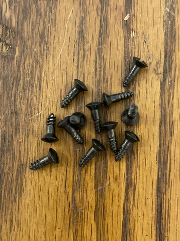 Wood Screws 4 X 3/8 Slotted Oval Head Steel Black Occidental Free Shipping Cover