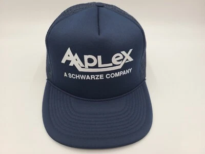 De colección Aaplex A Schwarze Company Malla Camionero Snapback Gorra Gorra Hombres Mujeres Azul Foto 1 de 4