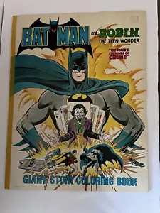 VTG Rare Batman & Robin Giant Story Coloring Book 22-1/2” x 17” 32pp Unused 1984 - Picture 1 of 19