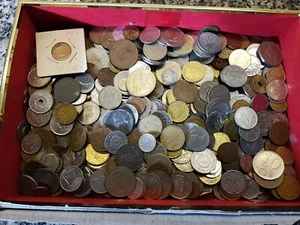 Münzen konvolut Sammlung 2,8 kg REICHSMARK KRONEN Francs Lire Zloty Peseta - Bild 1 von 24
