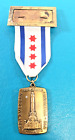 Ruban épingle médaille numismatique américaine Chicago IL vers 1966 jubilé de diamant 75