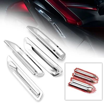 Borde de ranura de radiador cromado para Honda Goldwing GL1800 2018 2019 2020 2021 - 4 PIEZAS Foto 1 de 4