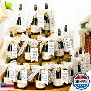 Sunnychicc 50 Pcs Mini Champagne Bubbles Wedding Favor Bulk Bubbles Champagne - Picture 1 of 5