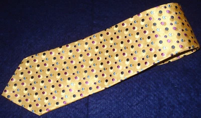 CHICO LAROCHE CORBATA LUNARES MULTICOLOR - NUEVA CON ETIQUETAS - CORBATAS PARA EL CUELLO - CORBATA DE DISEÑADOR. Foto 1 de 3