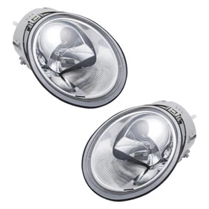 New Pair Of Headlights Fits Volkswagen Beetle GLX Convertible 1.8L 1998-2005 - Picture 1 of 4