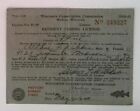 1940 Madison Wisconsin Conservation Commission Resident Fishing License