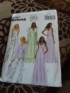 New - Butterick Easy Sewing Pattern B5963 Robe, Nightgown, Pyjamas, Bag 6 -14  - Picture 1 of 2