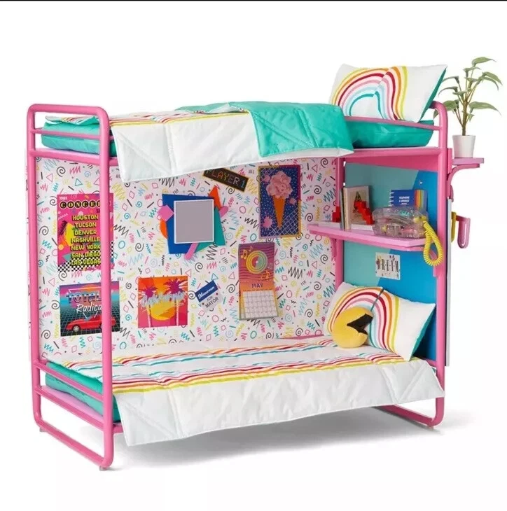American Girl Courtney's Bedroom Set for Courtney Doll Pink Bunk Bed 3 Day Ship