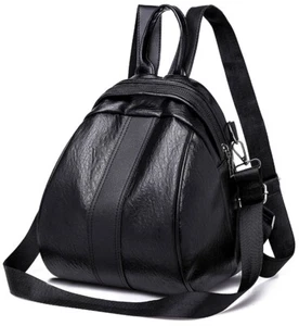 Damen Rucksack Tasche Lederoptik Tagesrucksack Schultertasche - Bild 1 von 7