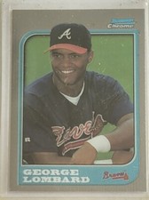1997 Bowman Chrome #164 George Lombard Atlanta Braves Baseball Card 