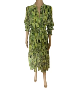 Made in Italy Damen Designer Sommer Kleid 100% Viskose Party Hochzeit S 2XL - Bild 1 von 8