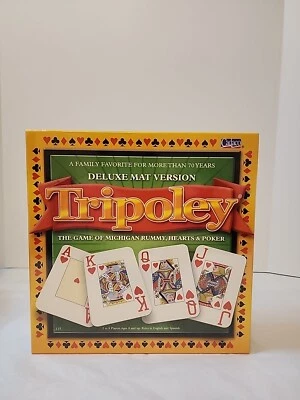 Tripoley Deluxe Mat Versión Michigan Rummy Hearts Poker 2003 NUEVO SELLADO Foto 1 de 4