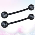  2 PCS Party Barbell Props Out Door Toys PVC Simulated Thicken