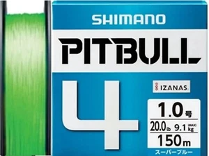 SHIMANO PITBULL 4 300m #1.2-27 lb Lime Green Made in Japan ship from Japan 1 - Picture 1 of 3