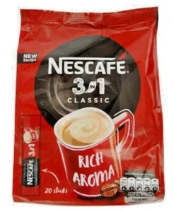 Bolsas de café instantáneas NESTLE NESCAFE Classic 3 en 1 caja completa 20 x 16,5 g 0,6 UE - Imagen 1 de 2