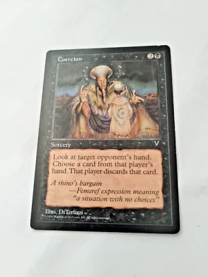 MTG Coercion Visions Regular Common - Some Edge Wear - See Pics - Image 1 of 4