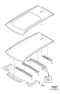 Elemento parabrisas exterior derecho VOLVO V90 Cross Country 31440346 Foto 1 de 2