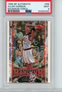 1999 UPPER DECK SP AUTHENTIC MAXIMUM FORCE #M5 ALLEN IVERSON - PSA 9 - Picture 1 of 2