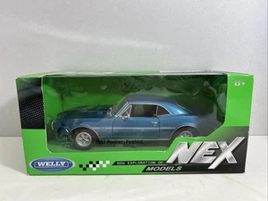 1967 Pontiac Firebird Blue Welly 1:60 1:64 Series Scale Toy Car New In Box. - Picture 1 of 14