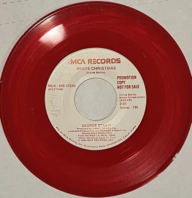 GEORGE STRAIT - WHITE CHRISTMAS/MERRY CHRISTMAS TO YOU - PROMO MCA RECORDS 7" Foto 1 de 3