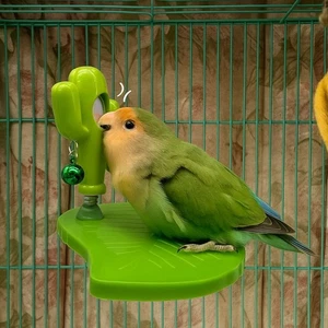 Cactus Bird Perch Stand Wear Resistant Bird Mirror Toy Play - Picture 1 of 12