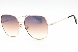 KATE SPADE CHARLI/F/S AU2 NQ Sunglasses Red Gold Frame Brown Lenses 59mm - Picture 1 of 4