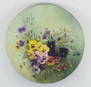Eva Jancke-Björk for Rörstrand, Sweden. Colossal wall plate with floral motif. - Picture 1 of 9