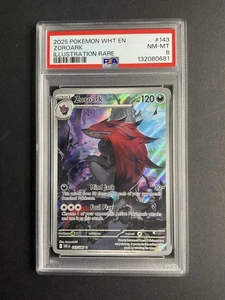 Zoroark 143 PSA 8 2025 Pokémon WHT EN Illustration Rare - Bild 1 von 1