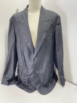 Blazer Emporio Armani Para Hombres Togo Lana Delaine Talla 50 Negro Foto 1 de 4