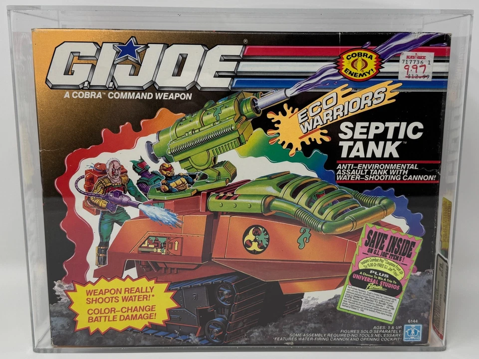 Tanque séptico GI Joe Eco Warriors AFA 75 1991 Hasbro Foto 1 de 4