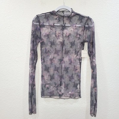 Nuevo con etiquetas Top Free People Estampado Dama Lux Capas Para Mujer S Cielo Nocturno Combo Pullover Foto 1 de 4