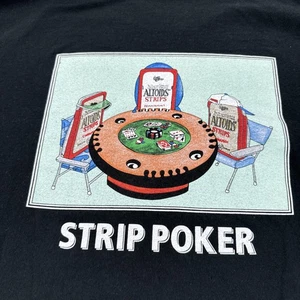 Altoids Shirt Herren Extra Large Schwarz Werbung Streifen Poker Grafik Tee Hanes - Bild 1 von 6